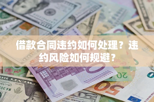 济南借款合同违约如何处理？违约风险如何规避？