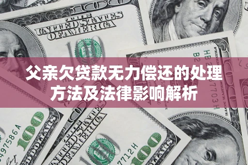 济南父亲欠贷款无力偿还的处理方法及法律影响解析
