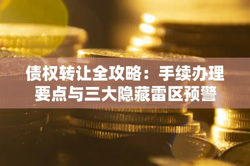 济南债权转让全攻略：手续办理要点与三大隐藏雷区预警