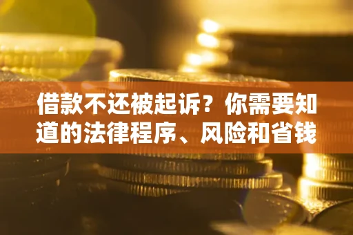 济南借款不还被起诉？你需要知道的法律程序、风险和省钱技巧