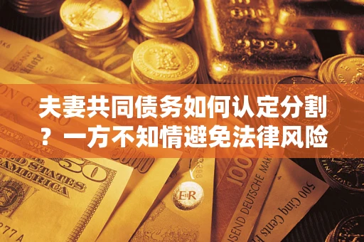 济南夫妻共同债务如何认定分割？一方不知情避免法律风险必看！